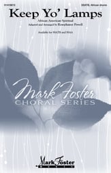 Keep Yo' Lamps SSATB choral sheet music cover